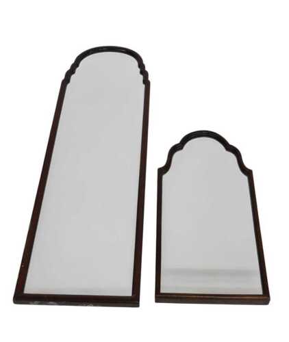 Two early 20thC Queen Anne-style mirrors, comprising a wall mirror, 120cm high, and an...