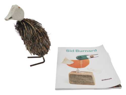 Sid Burnard (Contemporary School). Fledgling, a bone, driftwood and metal sculpture, 27cm high,...