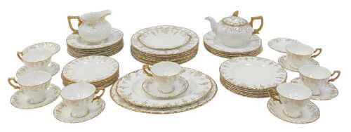 A Royal Crown Derby porcelain Vine pattern part tea and dinner service, to include teapot,...