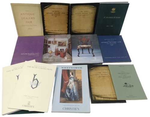 A collection of auction catalogues, each relating to an important collection of furniture or...