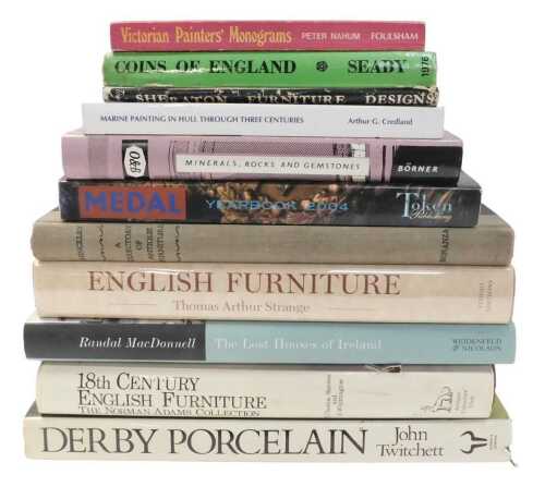 A collection of antique and art related books, to include Claxton Stevens (Christopher) and...