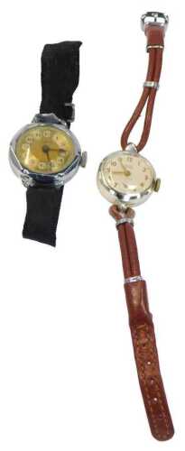 Two cocktail watches, comprising a Smiths Empire stainless steel cased and cream dialled...