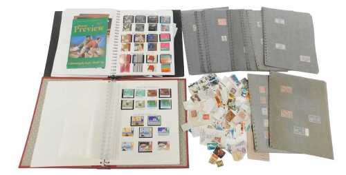 Philately. Queen Elizabeth II commemorative stamps, including Christmas issue, postally used...