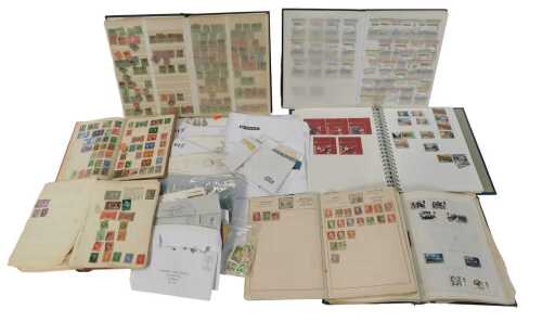 Philately. Early 20thC and later postally used world stamps, in various albums, American...