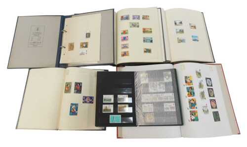 Philately. Queen Elizabeth II Jersey and GB commemorative and postally used stamps, contained in...