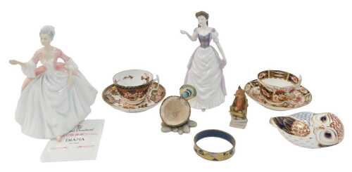 Collectable ceramics, including a Royal Doulton Classics Pride of Scotland figure HN4453, Diana...