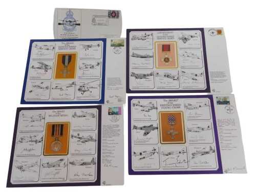 A Squadron 617 Royal Air Force first day cover bearing signatures from the Dambusters, including...