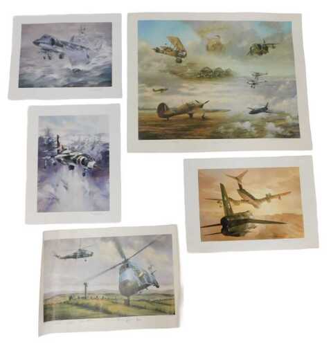 Aviation prints, comprising Robert Lovesey, A Tribute to Sir Thomas Sopwith, signed limited...