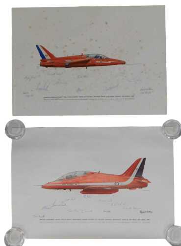 After Keith Broomfield. Hawker Siddeley "Gnat" T.Mk1 (Rolls Royce Orpheus engine), signed by the...