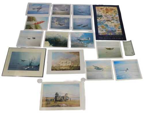 Aviation prints, to include Denis Pannett, Westland Lysand Mk 3 Night Operations, also signed by...
