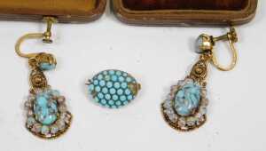 Early 20thC jewellery and effects, comprising a travel portrait of a young female, a silver... - 2