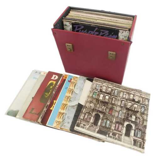 LP records, to include Led Zeppelin Physical Graffiti, The Beatles Please Please Me, Rubber Soul,...