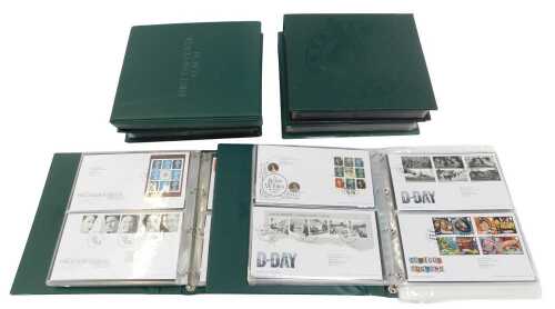 Six first day cover albums, various dates.