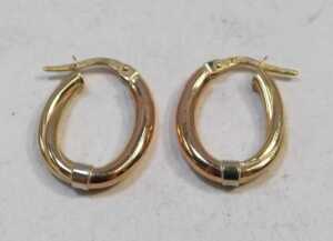 Two items of jewellery, comprising a 9ct gold rope twist necklace, with bolt ring clasp, 40cm... - 2
