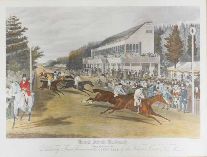 Charles Hunt after John Frederick Herring Senior. Grandstand Goodwood, Coming in for the Gold...