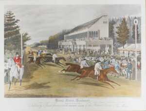 Charles Hunt after John Frederick Herring Senior. Grandstand Goodwood, Coming in for the Gold...