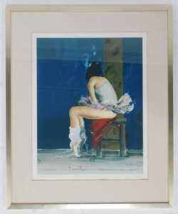 Donald Hamilton Fraser (1929-2009). Seated dancer, colour lithograph, artist proof number 19/20,... - 2