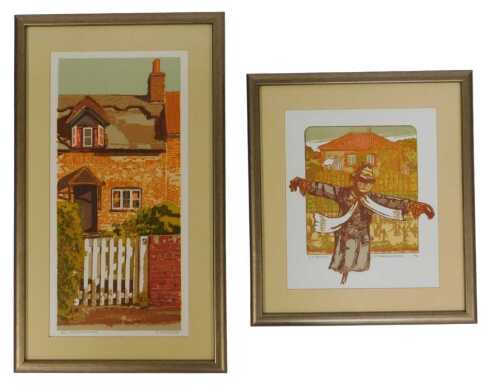 H J Jackson (20thC School). Cottage Garden, signed limited edition number 4/30, and Country...