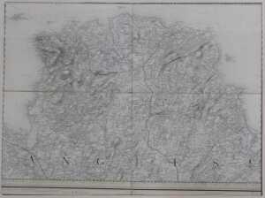 Two Ordnance Survey maps, depicting Anglesey and another, 32cm x 43cm, each framed. - 2