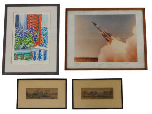 A group of pictures, to include Caitlyn Whitney, Shutters I, limited edition artist proof, 36cm...