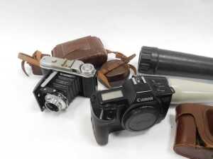 Cameras and optical related equipment, comprising a Fujifilm Instax 100, a Philips Explorer... - 3