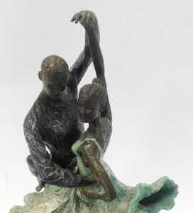 An Esencia The Essence of Dance Passion (Green) figure group, model no. CA00345, 44cm high. - 2