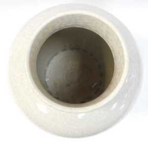 A contemporary Chinese style pottery vase, of cylindrical tapering form with a flared neck, with... - 2