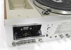 A Sharp stereo music centre, SG-220E, 58cm wide. - 3