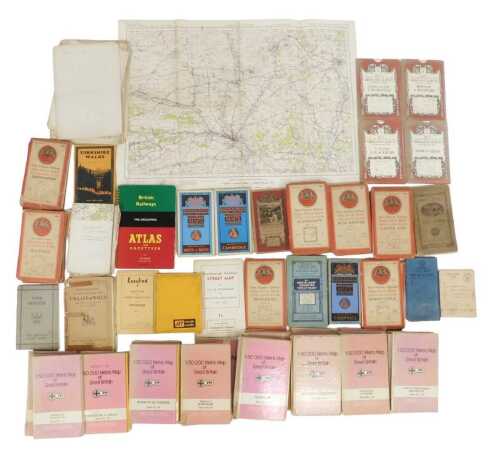 Various Ordnance Survey and other maps, including Kettering and Corby, Stratford-upon-Avon,...