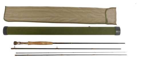 A G Loomis Stream Dance GLX 10ft 5 weight fly rod, in a hard case.