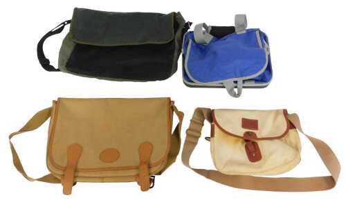 Various fly-fishing luggage, including a House of Hardy of Anwick bag, a Rovex dry bag, and two...