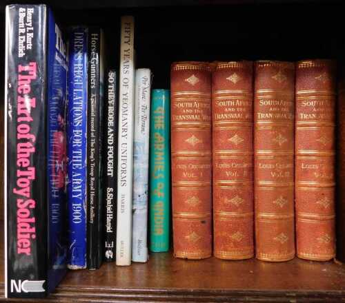 Creswicke (Louis). South Africa and the Transvaal War, volumes 1 to 4, incomplete, cloth and...