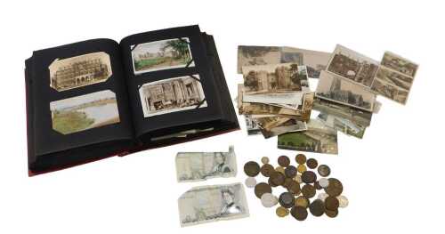 An early 20thC and later postcard album, including topographical scenes depicting Belfast, Isle...