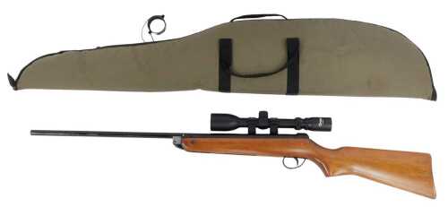 A BSA Meteor .22 calibre air rifle, serial no. TC24900, together with a Pitma 3-9X40 scope, in a...