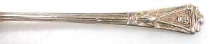 A set of six Elizabeth II silver coffee spoons, with fancy terminals, cased, Birmingham 1964,... - 2