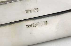 An Elizabeth II silver cigarette box, the lid engraved with the Aveling Barford Invictor Horse,... - 4