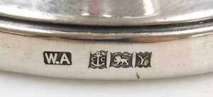 An Elizabeth II loaded silver squat candlestick, Birmingham 1973, 3.18oz, 6.5cm high. - 2