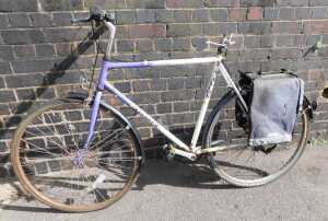 A Falcon Explorer 6 bicycle, with a Reynolds 500 chrome tubular frame. (AF)