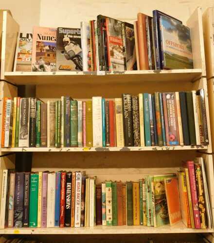 Books, fiction, non-fiction, to include works by Phillipa Gregory, Terry Pratchett, books...