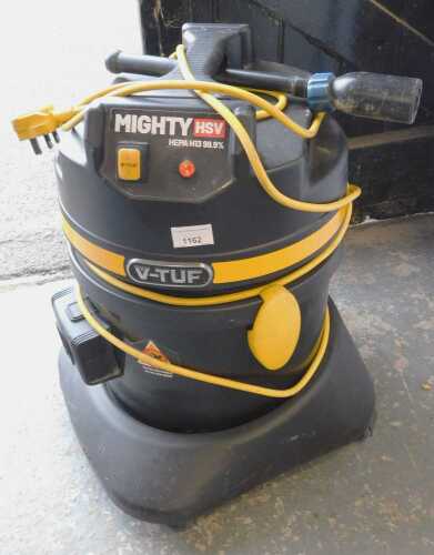 V - A Mighty HSV industrial M Class wet and dry dust extraction vacuum cleaner.