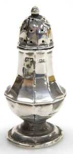 A Victorian cut glass scent bottle, with a silver mount and screw lid, embossed with flowers and... - 4