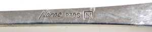 A set of six Norwegian Norne silver coffee spoons, with longboat terminals, cased, stamped 830,... - 3
