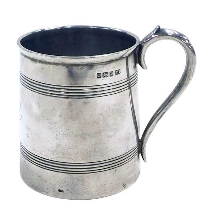 An Edward VII silver christening tankard, engraved "Keith", Sheffield 1907, 4.61oz.