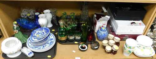 Glass and ceramics, to include a Black Forest monk's head egg holder, an Aynsley Cottage Garden...