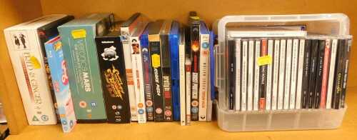 DVDs and CDs, to include Mission Impossible, Smokey & The Bandit series 1, 2, and 3, Veronica...