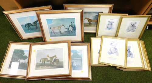 Horse prints, to include after Abraham Cooper, Ellis, print, 26cm x 33cm, another entitled...