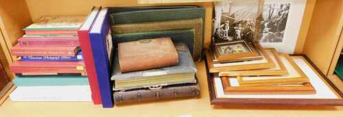 Unused albums and photography, to include unused Victorian photograph albums, with decorative...