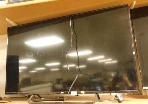A JVC 42" television, model number LT-43CA790A, with lead and remote.