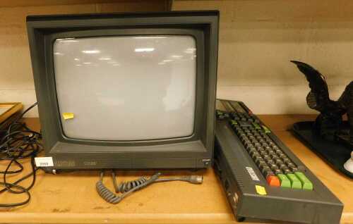 An Amstrad 64K colour personal computer, CPC464, together with a CTM640 colour monitor.