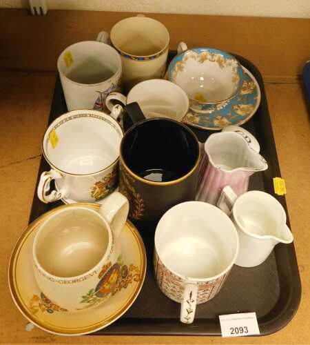 Commemorative wares, to include George VI and Queen Elizabeth mug, an Aynsley 1952-1977...